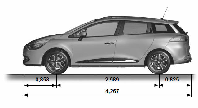 Renault Clio: Dimensions - Technical Specifications - Renault Clio ...